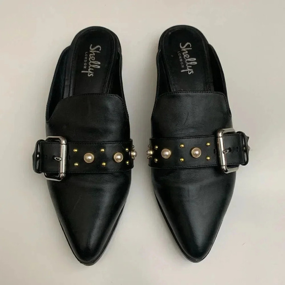 Shellys London Fatara Leather Mules - Picture 2 of 8